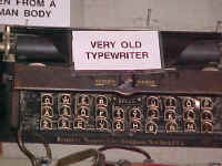 Very old typewriter